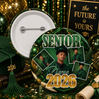 Custom Graduation Photo Buttons Pins