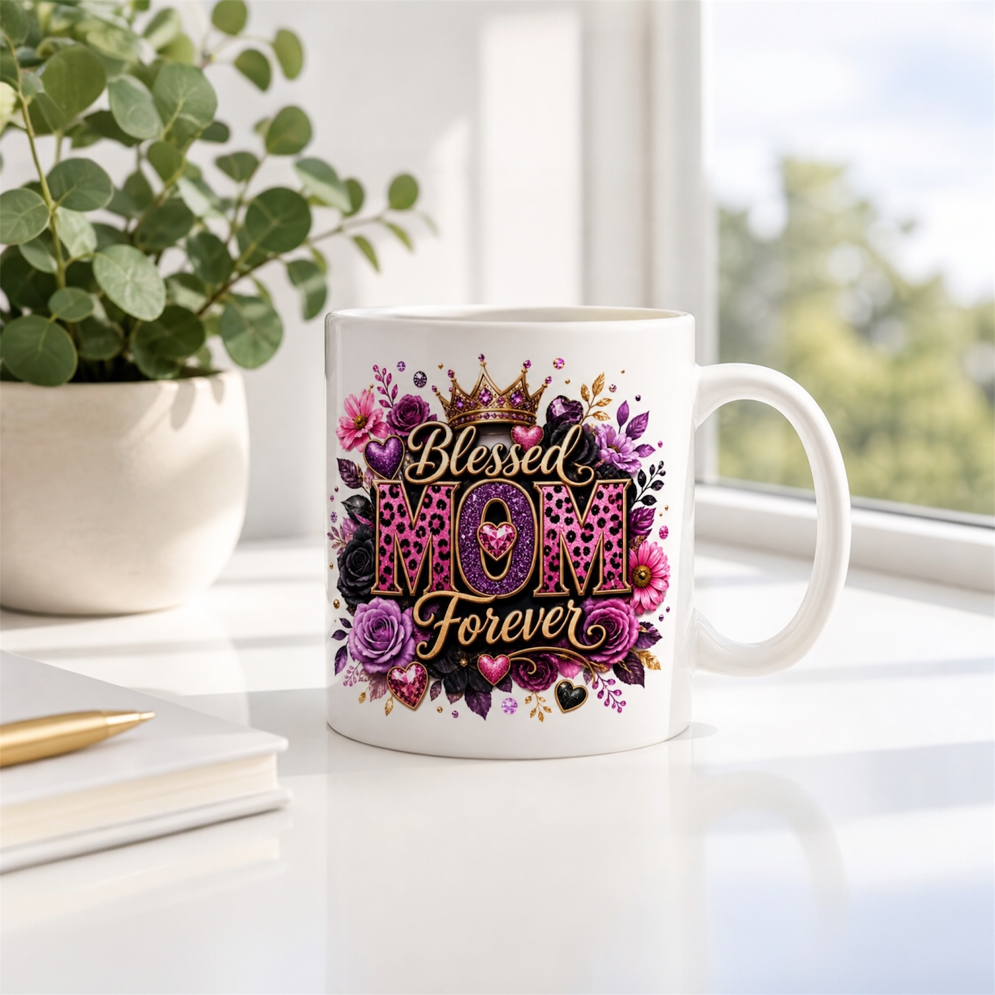 Blessed Mom Forever Coffee Mug