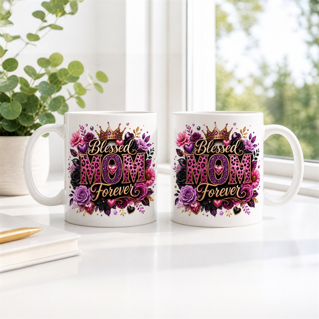 Blessed Mom Forever Coffee Mug