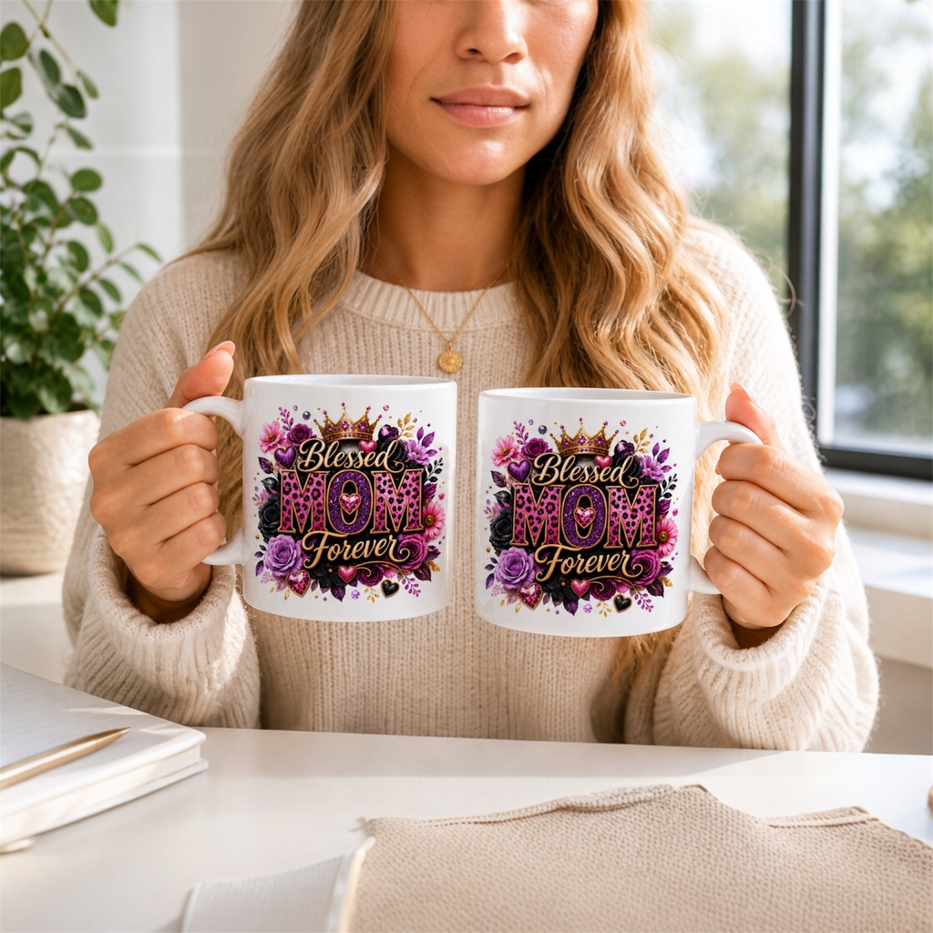 Blessed Mom Forever Coffee Mug