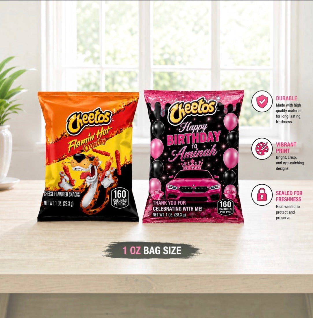 Custom Flamin’ Hot Cheetos Chip Bags (Wholesale)